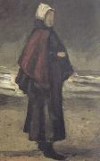 Vincent Van Gogh Fisherman's wife on the Beach (nn04) oil painting picture wholesale